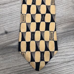 Vintage Ferrell Reed for The Hound Abstract Geometric 100% Silk Tie Standard